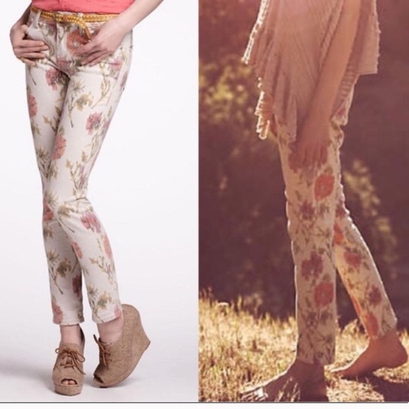 Anthropologie Denim - SPRING ANTHRO PILCRO FLORAL ILAT STET CUTE JEANS